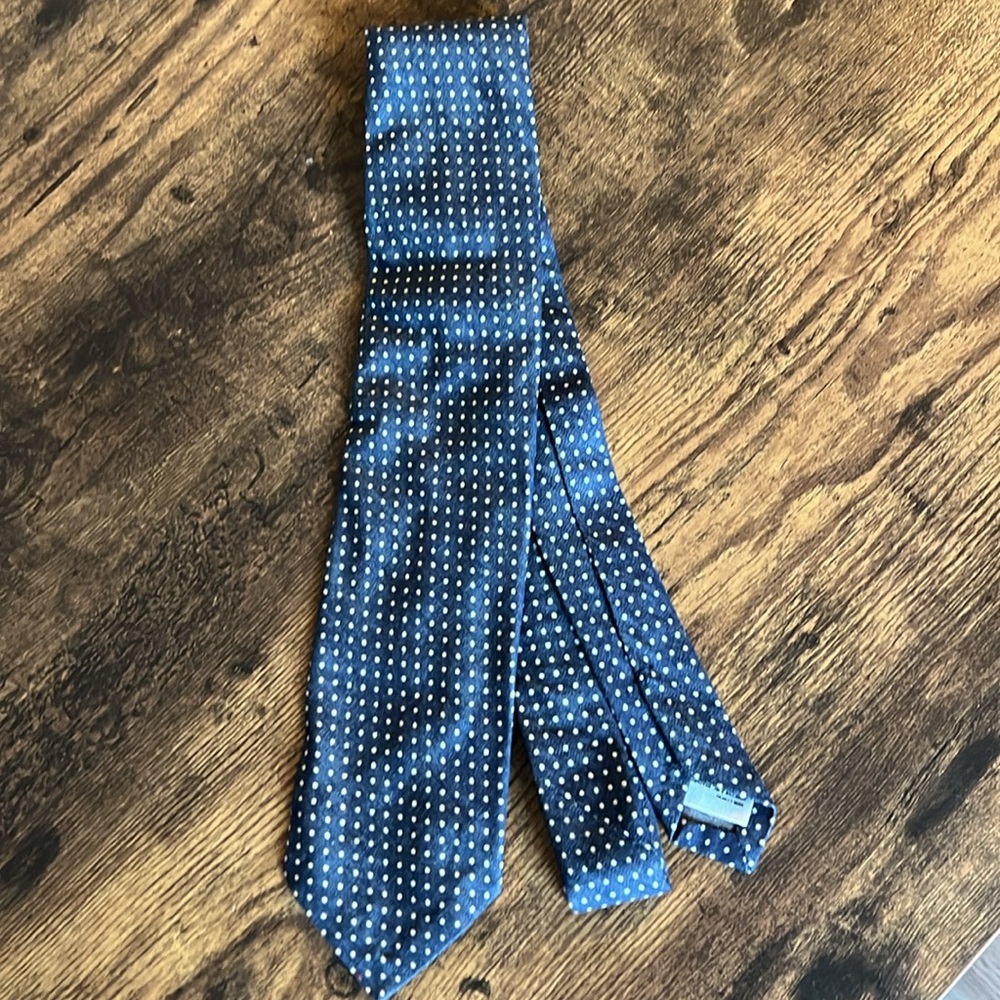 Club Monaco Italian Made Tie polka dot